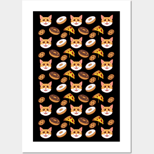 Cats and Food Posters and Art